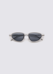 A SOCIETY DREW CLIPON SILVER CRYSTAL 51 SUNGLASSES