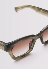 A SOCIETY DENVER GREEN 50 SUNGLASSES