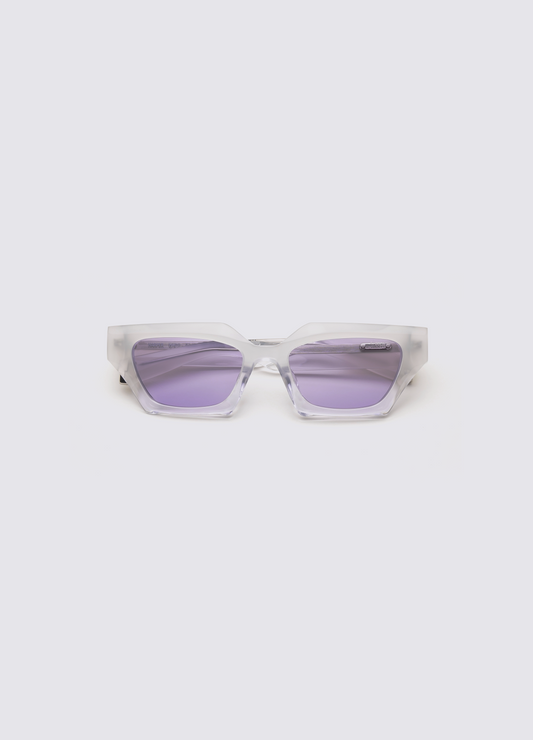 A SOCIETY HARPER WHITE 52 SUNGLASSES