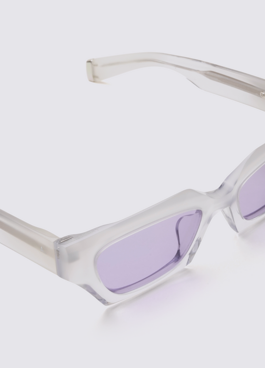 A SOCIETY HARPER WHITE 52 SUNGLASSES