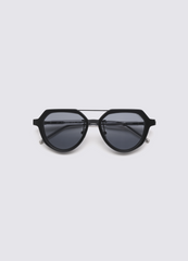 A SOCIETY JETT CLIPON BLACK BLACK 51 SUNGLASSES