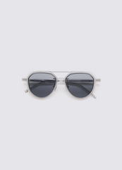 A SOCIETY JETT CLIPON SILVER CRYSTAL 51 SUNGLASSES