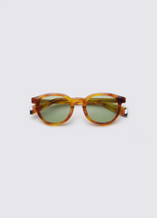 A SOCIETY OLLIE YELLOW HAVANA 48 SUNGLASSES