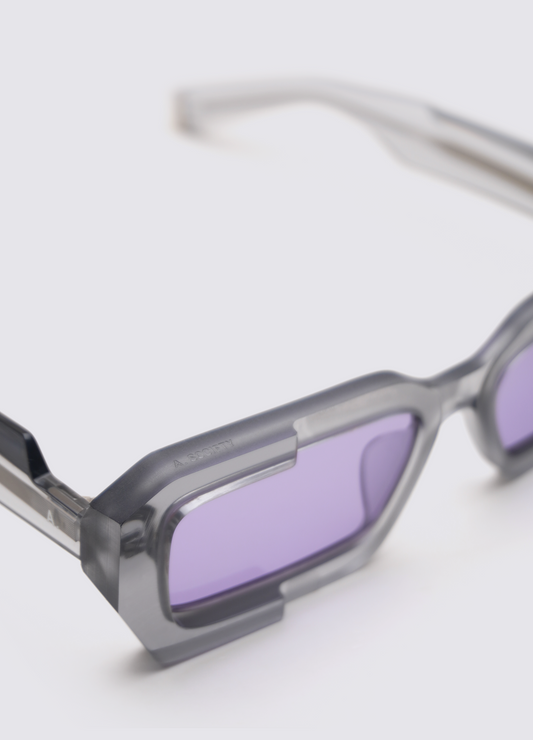 A SOCIETY QUINN GREY 55 SUNGLASSES