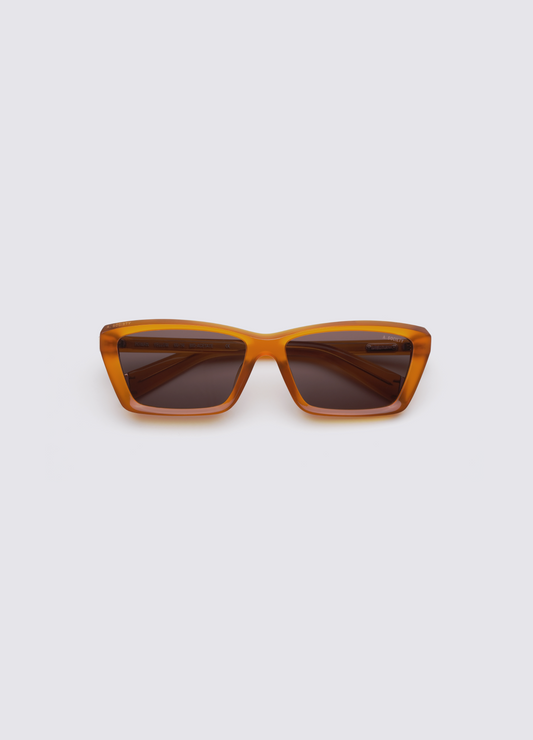 A SOCIETY ROWAN YELLOW 60 SUNGLASSES