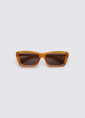 A SOCIETY ROWAN YELLOW 60 SUNGLASSES