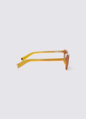 A SOCIETY ROWAN YELLOW 60 SUNGLASSES