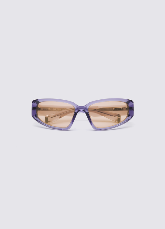 A SOCIETY SAWYER PURPLE 62 SUNGLASSES