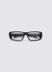 A SOCIETY SCOUT BLACK CLEAR 58 SUNGLASSES