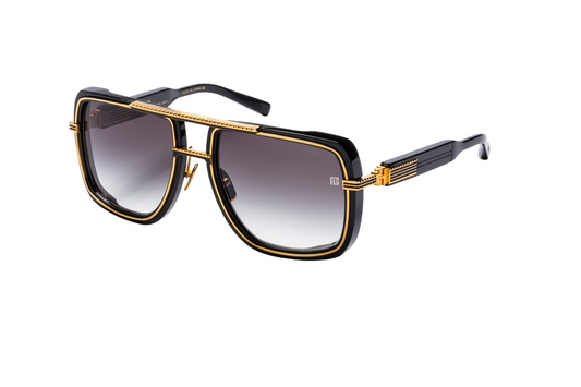 BALMAIN PARIS BPS160A BLK GLD 59 SUNGLASSES