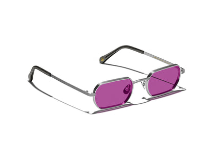 MOSCOT SHMOOZ SUN SILVER 48 SUNGLASSES