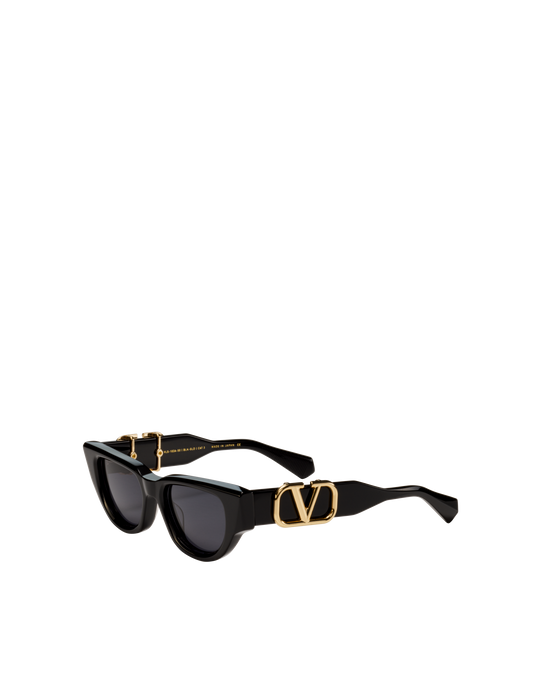 VALENTINO VLS103A BLK GLD 50 SUNGLASSES