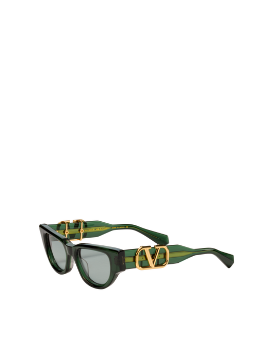 VALENTINO VLS103E GRN GLD 50 SUNGLASSES