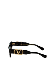 VALENTINO VLS103A BLK GLD 50 SUNGLASSES