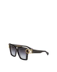 VALENTINO VLS107A BLK GLD 55 SUNGLASSES