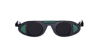 VAVA BL0050 BLACK LABEL  BLACK GREEN 35 SUNGLASSES