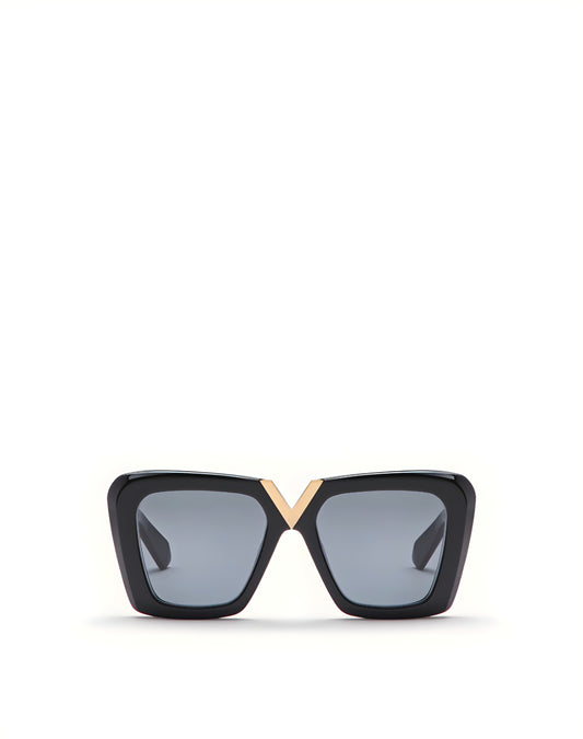 VALENTINO VLS161A BLK GLD 53 SUNGLASSES