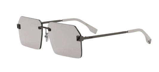 FENDI FE40043U  14C 0002 Rimless 59 145 Metal SUNGLASSES