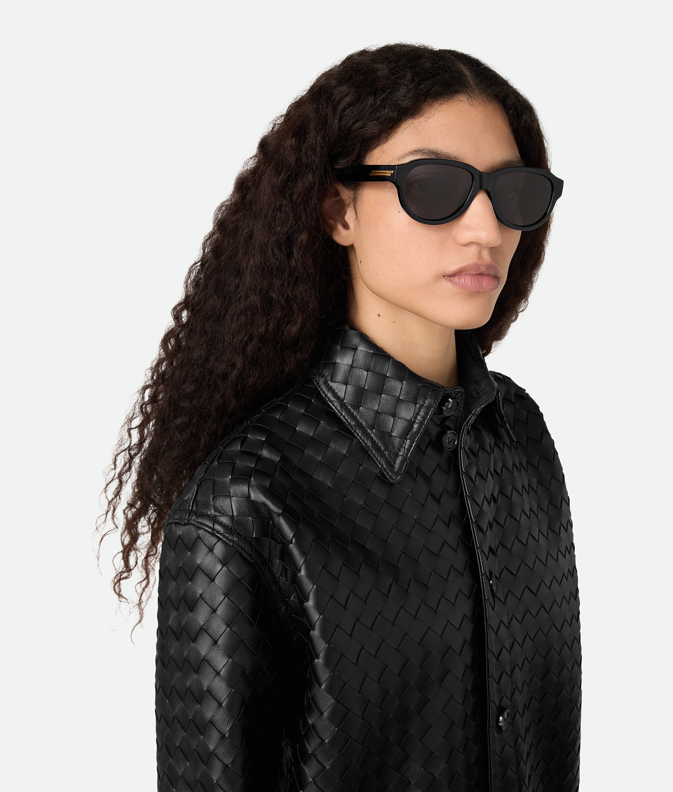 BOTTEGA VENETA BV1410S 001 55 SUNGLASSES