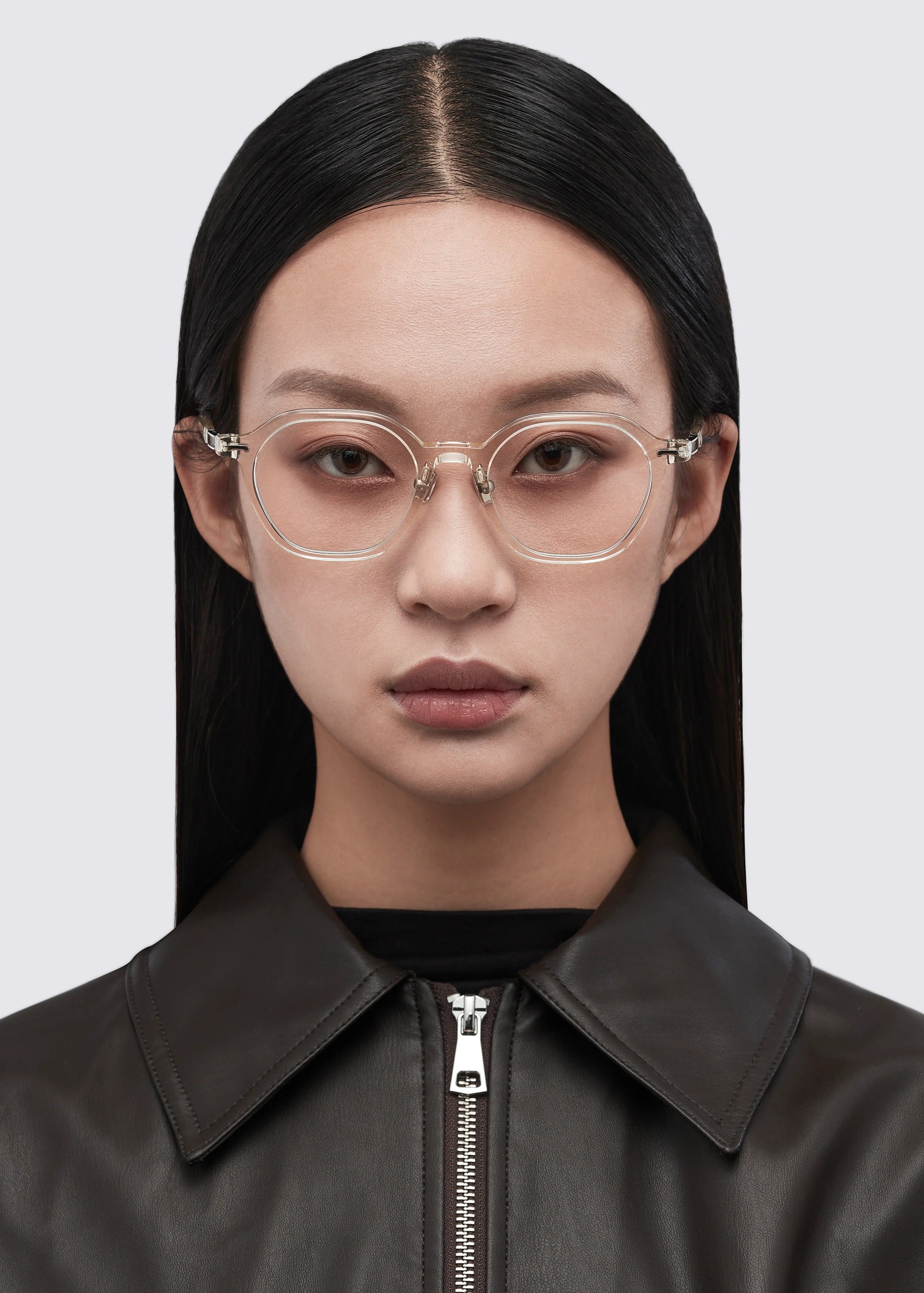 A SOCIETY MOSS CLIPON HONEY SILVER 51 SUNGLASSES