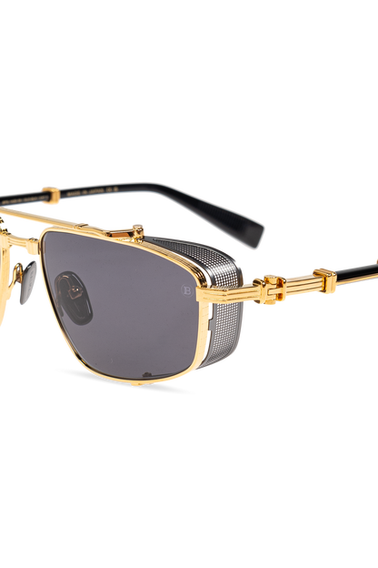 BALMAIN BPS142D BRIGADE V GLD BLK 56 SUNGLASSES