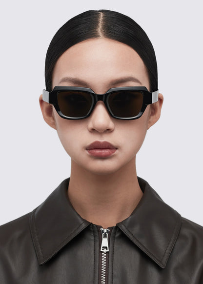 A SOCIETY EMBER BLACK 50 SUNGLASSES