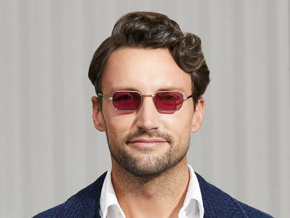 MOSCOT SHMOOZ SUN SILVER 48 SUNGLASSES