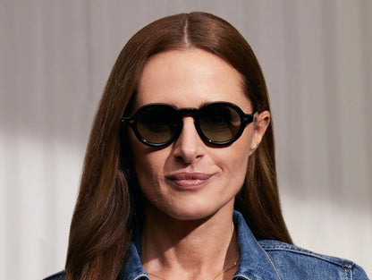 MOSCOT FOYGEL SUN BLACK 46 SUNGLASSES