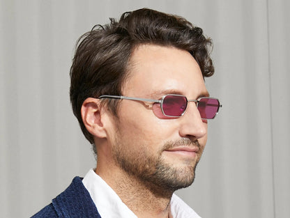 MOSCOT SHMOOZ SUN SILVER 48 SUNGLASSES