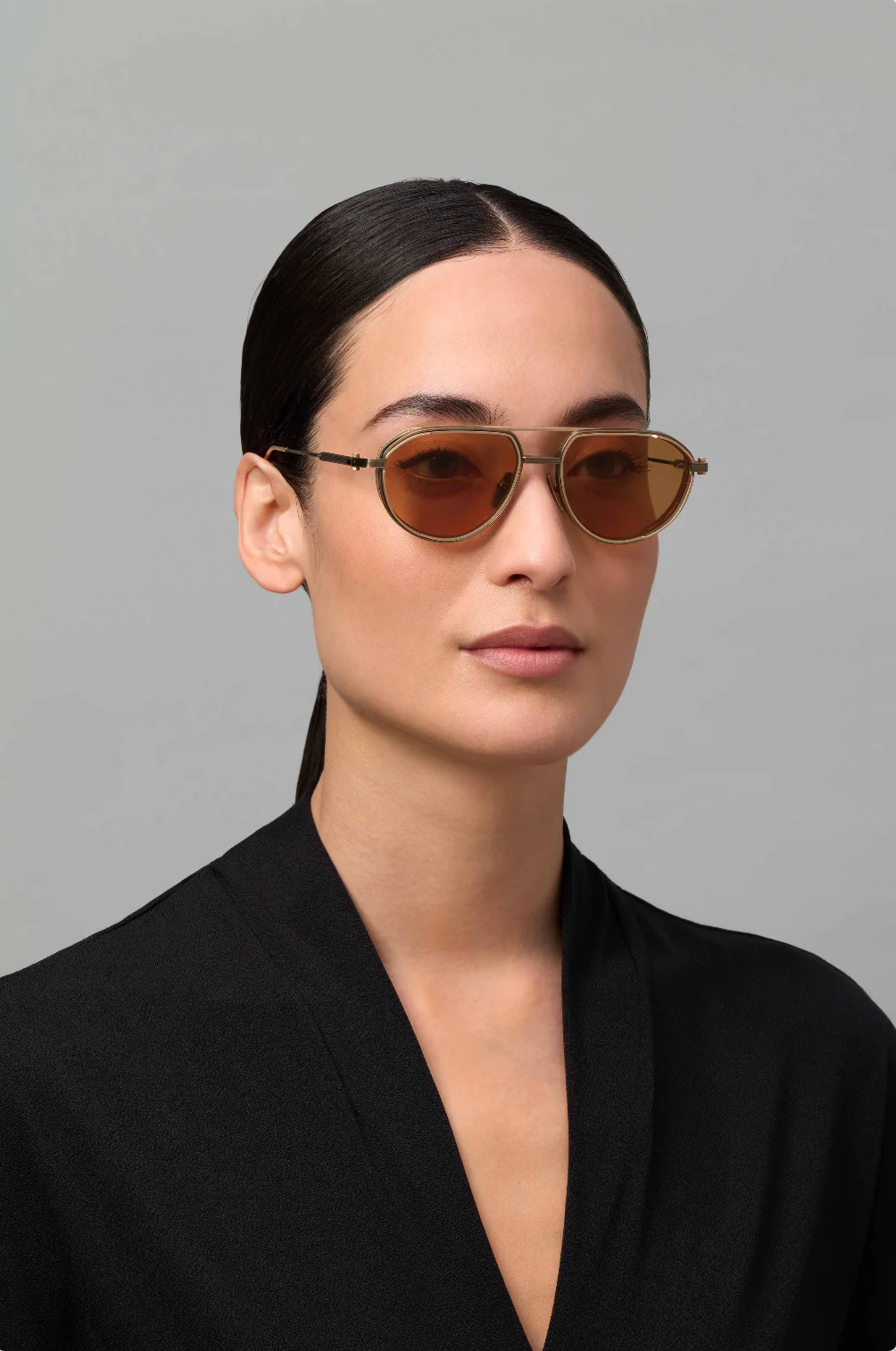 AKONI AKS511B SKYRACER GLD GLD 54 SUNGLASSES