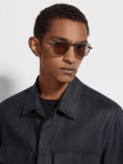 ZEGNA EZ0244 08E 52 SUNGLASSES