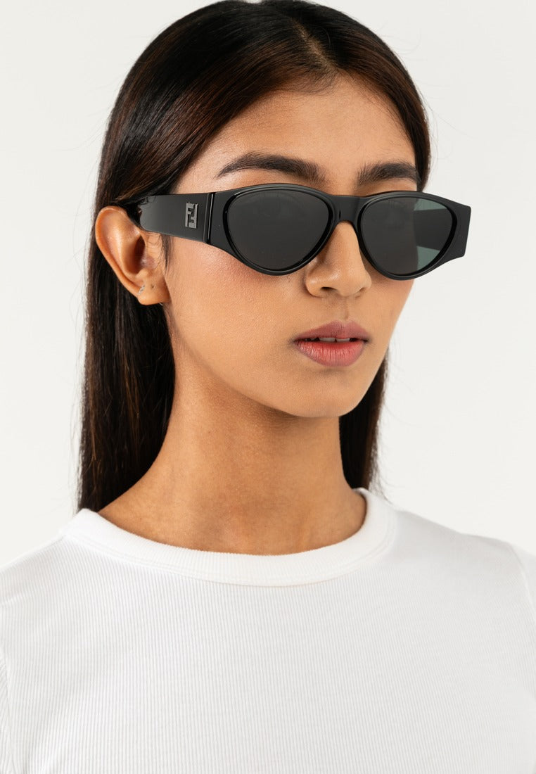 FENDI FE40158I 01N 55 SUNGLASSES