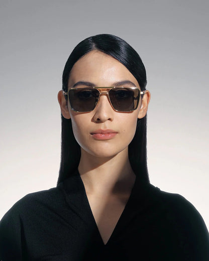 AKONI AKS203E HERA BLK GLD 58 SUNGLASSES
