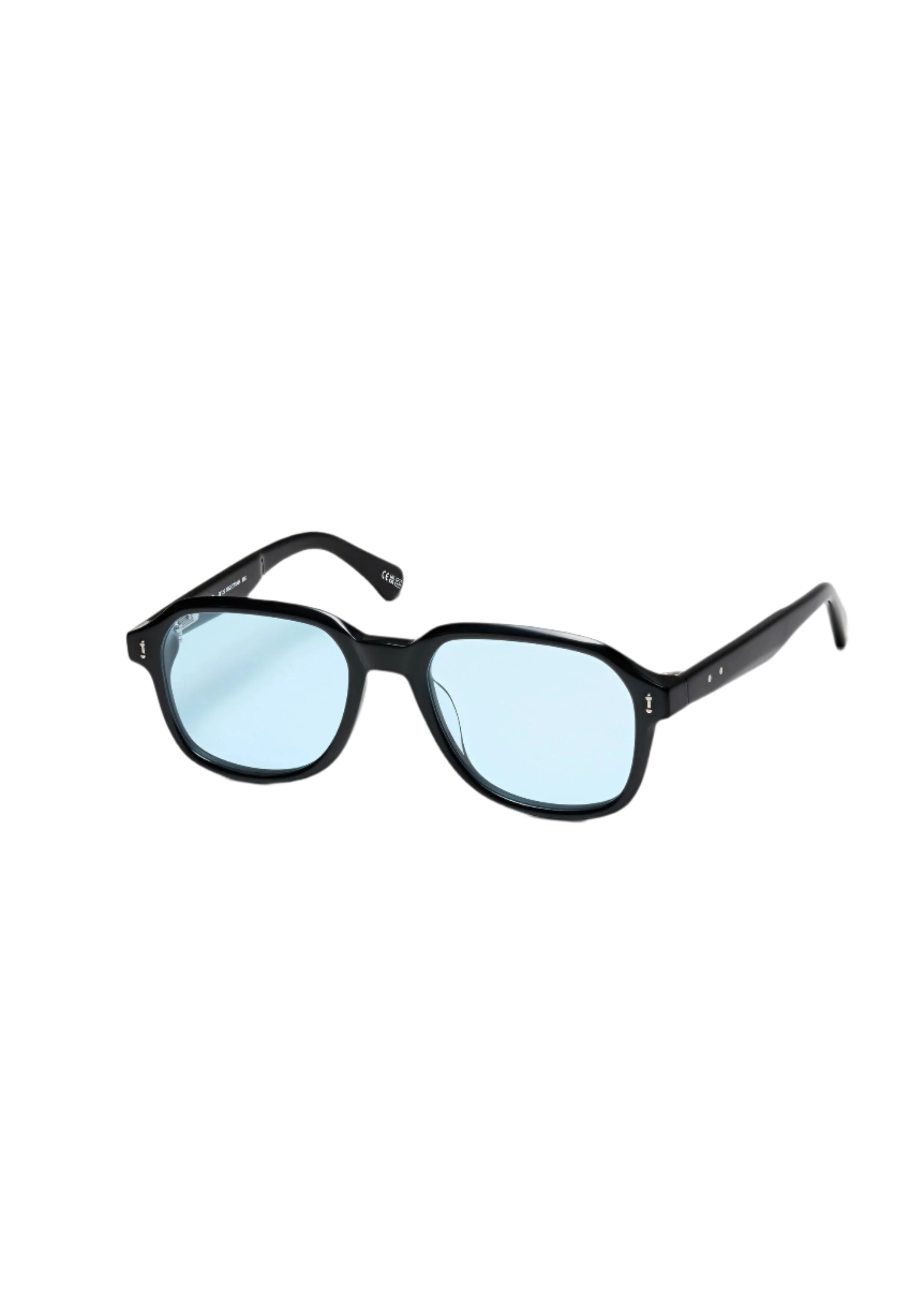 PETER AND MAY S126 SUN NIGHT TRAIN BLK BLUE 53 SUNGLASSES