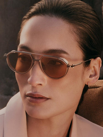 AKONI AKS511B SKYRACER GLD GLD 54 SUNGLASSES