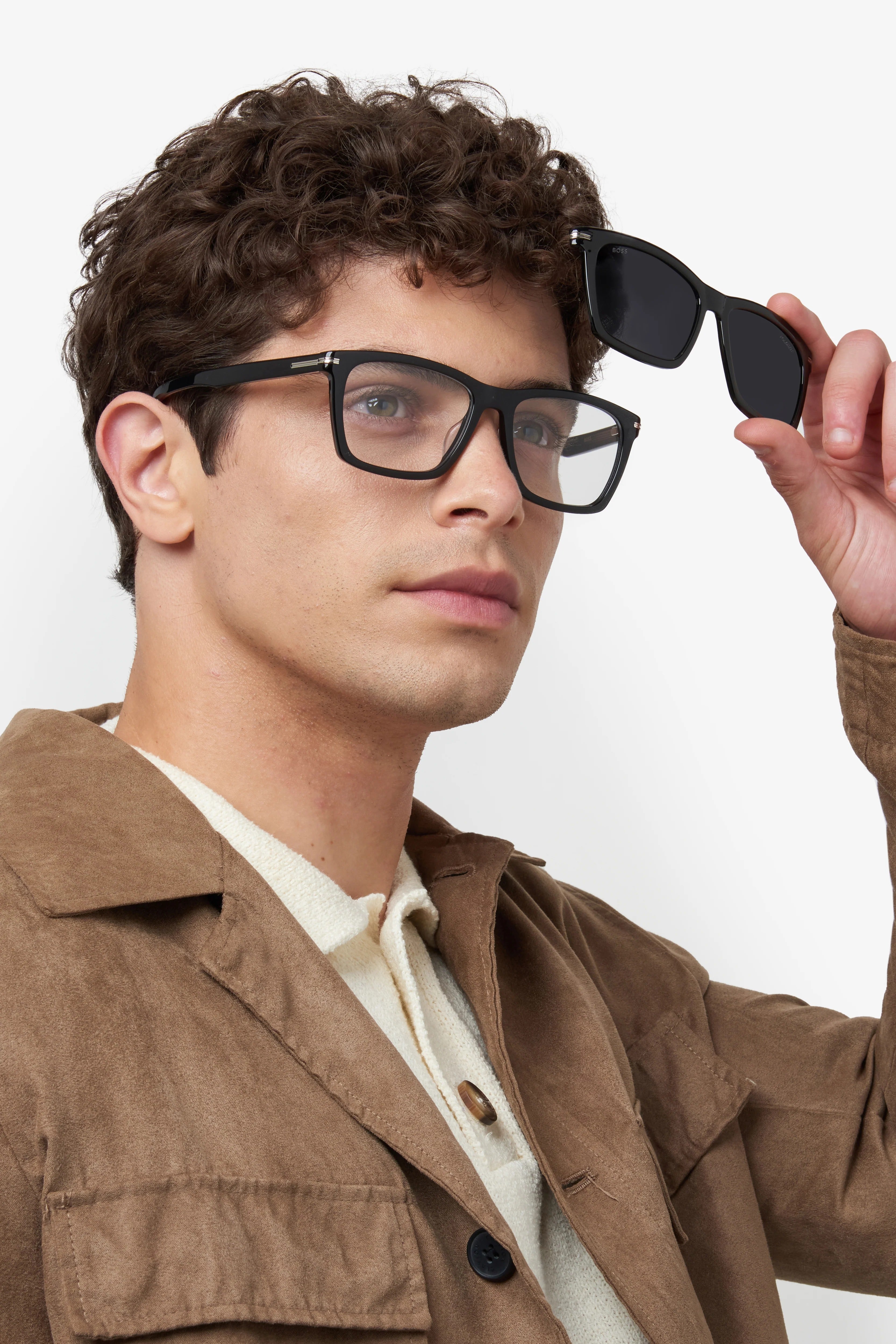 BOSS 1726GCS CLIPON 807M9 55 SUNGLASSES