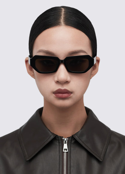 A SOCIETY INARI BLACK 53 SUNGLASSES