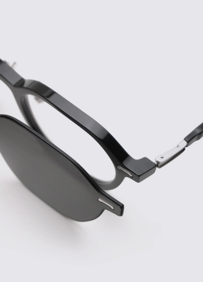 A SOCIETY MOSS CLIPON BLACK BLACK 51 SUNGLASSES
