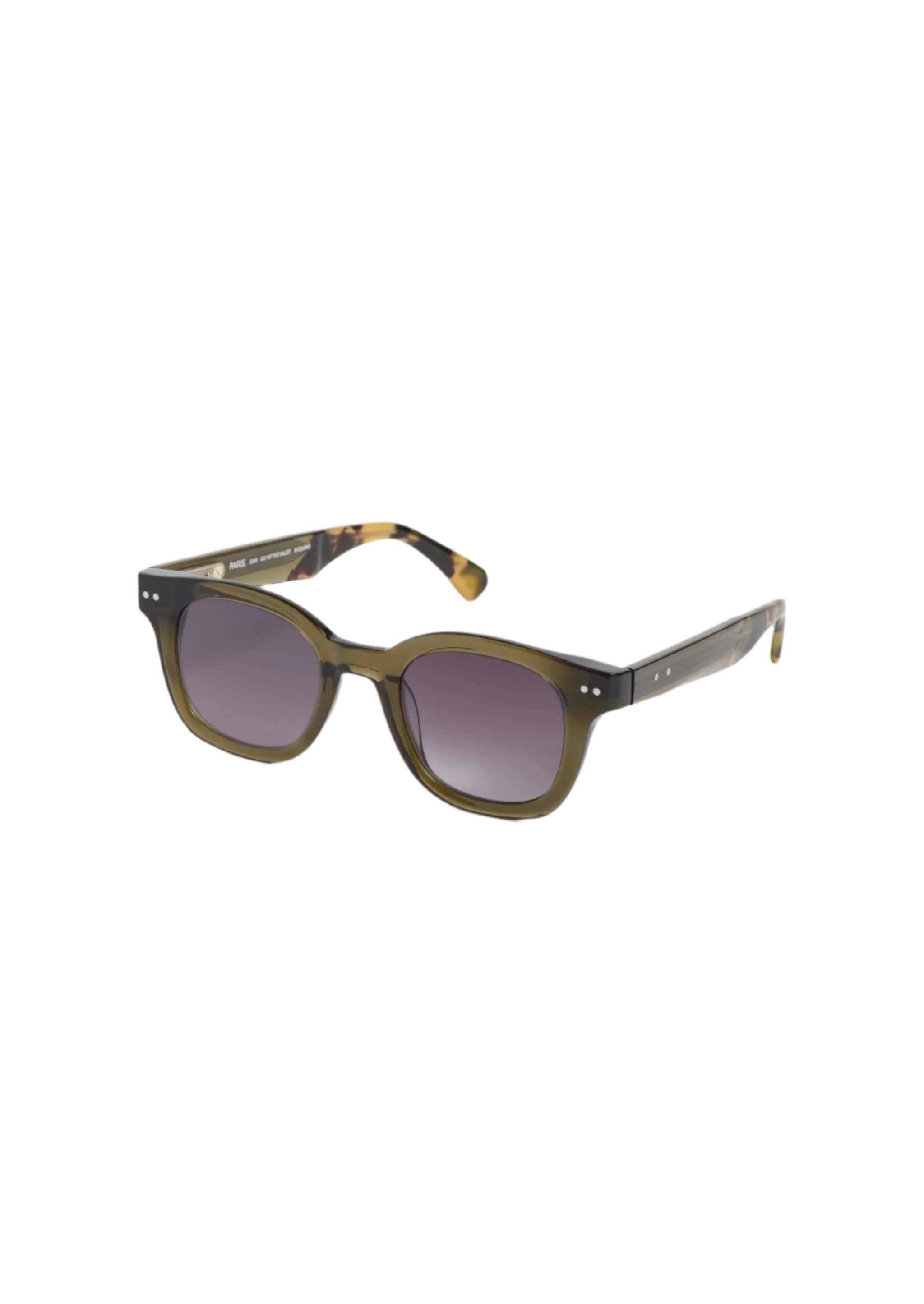 PETER AND MAY S80 SUN LILY OF THE VALLEY BLK GRN 46 SUNGLASSES