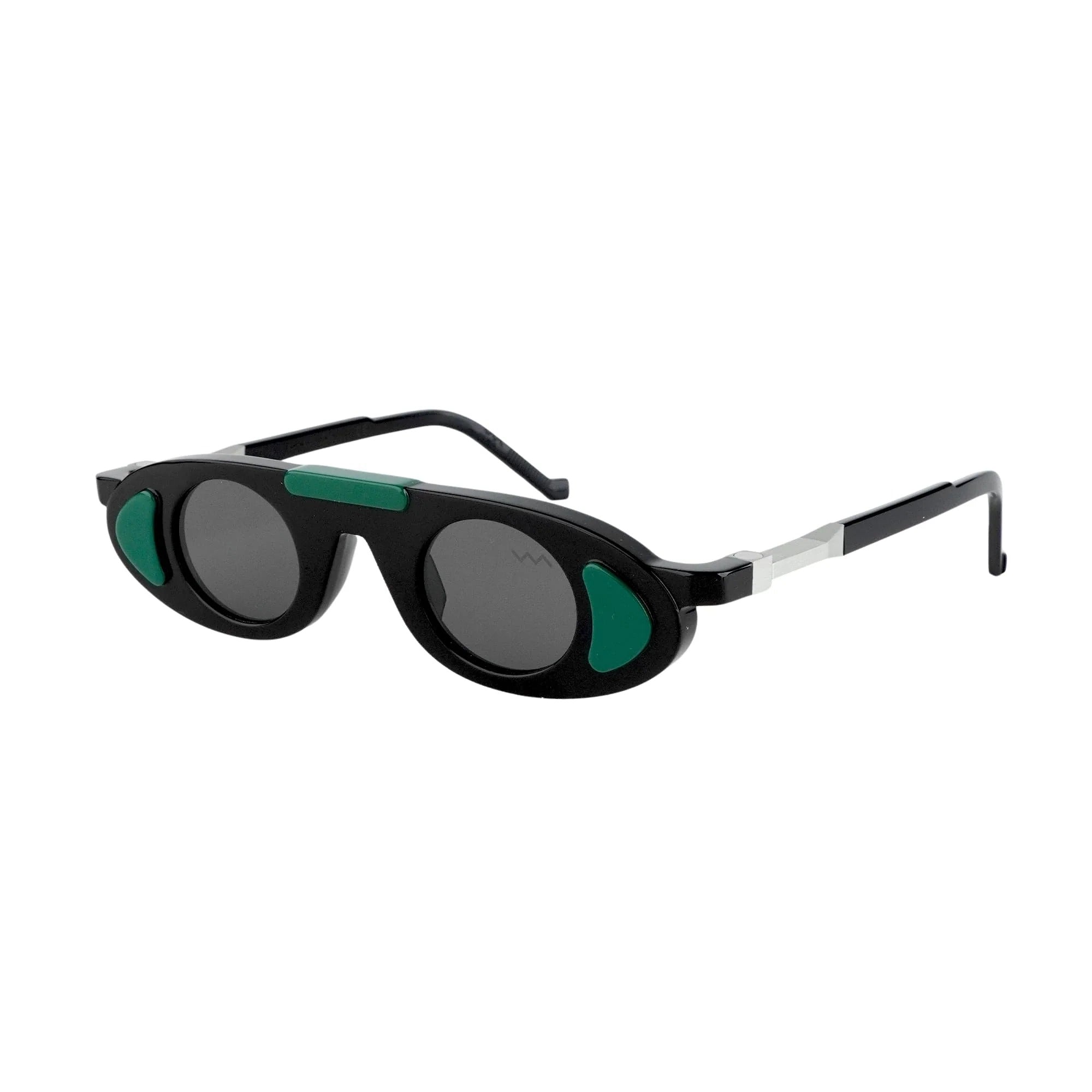 VAVA BL0050 BLACK LABEL  BLACK GREEN 35 SUNGLASSES