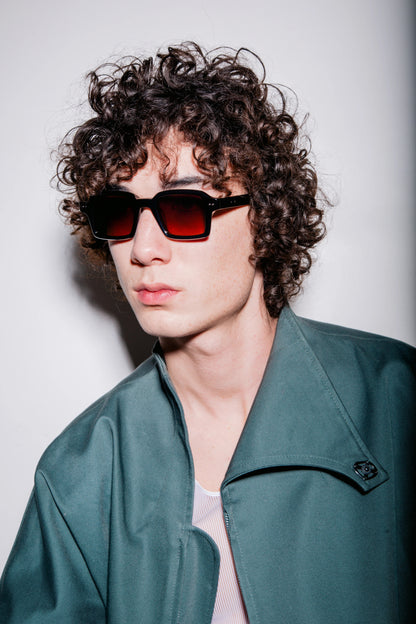 PETER AND MAY S120 NUMERO BLK BRN 48 SUNGLASSES