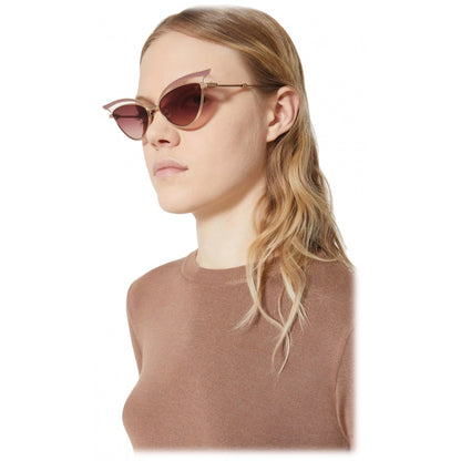 VALENTINO VLS118C V-GLASSLINER GLD POW 55 SUNGLASSES