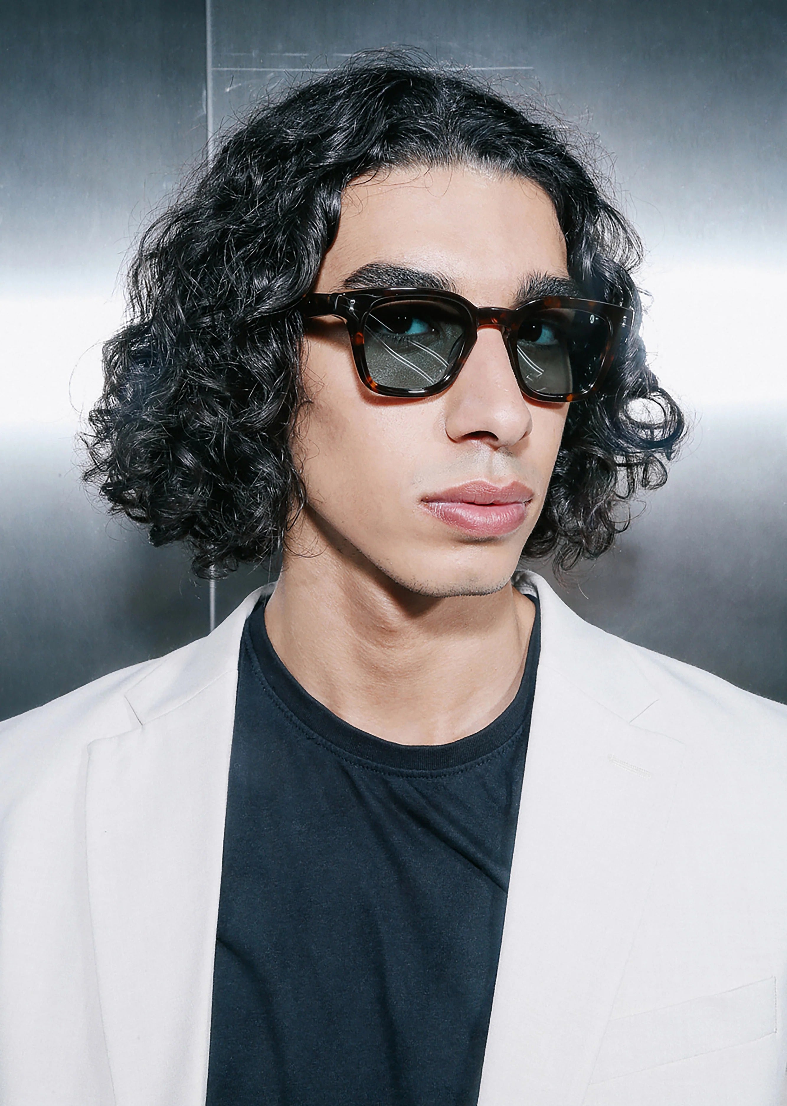 PETER AND MAY S101 SUN SON TORTOISE GRN 47 SUNGLASSES