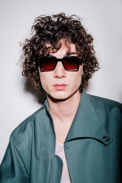 PETER AND MAY S120 NUMERO BLK BRN 48 SUNGLASSES