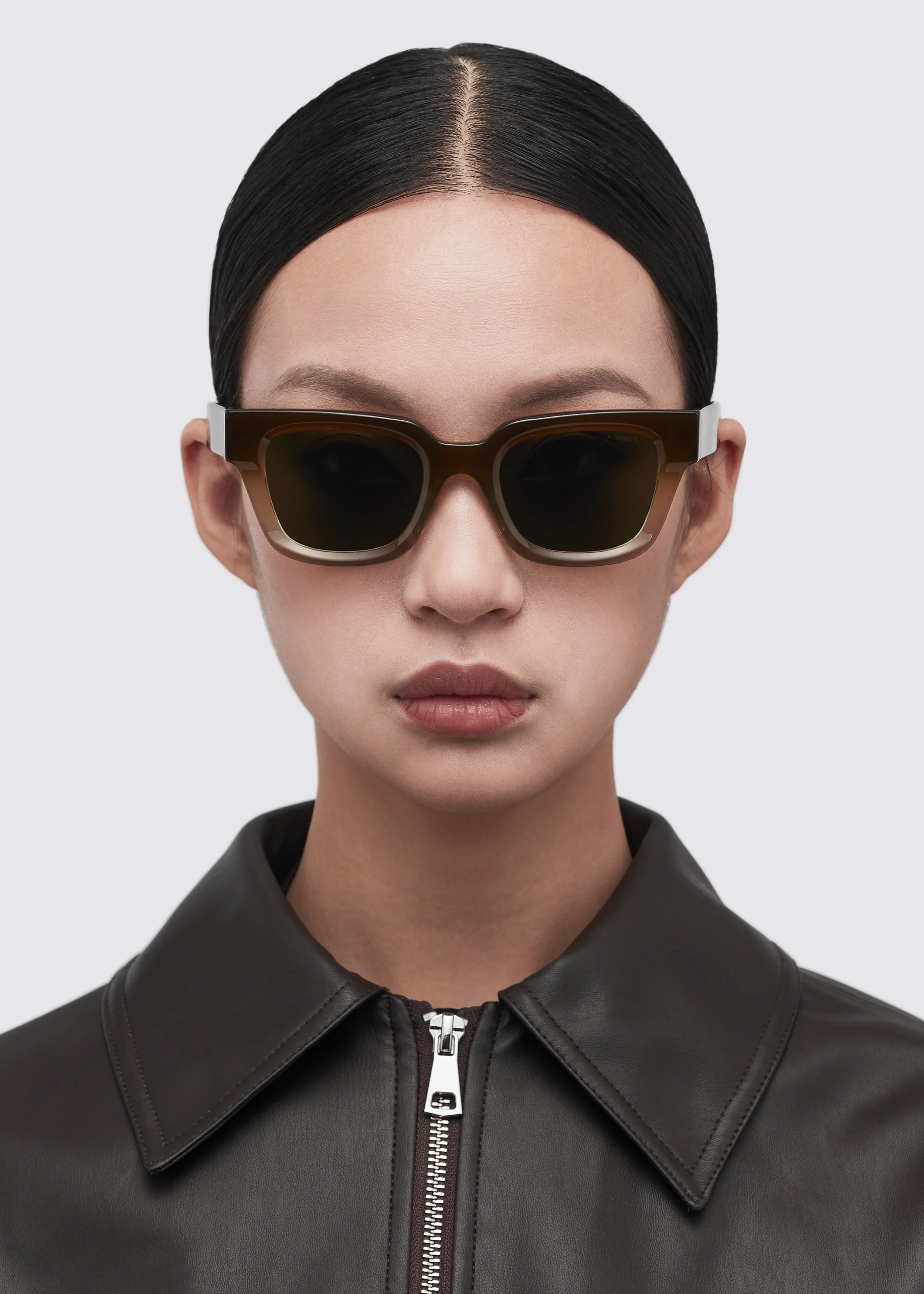 A SOCIETY CHANCE BROWN 50 SUNGLASSES