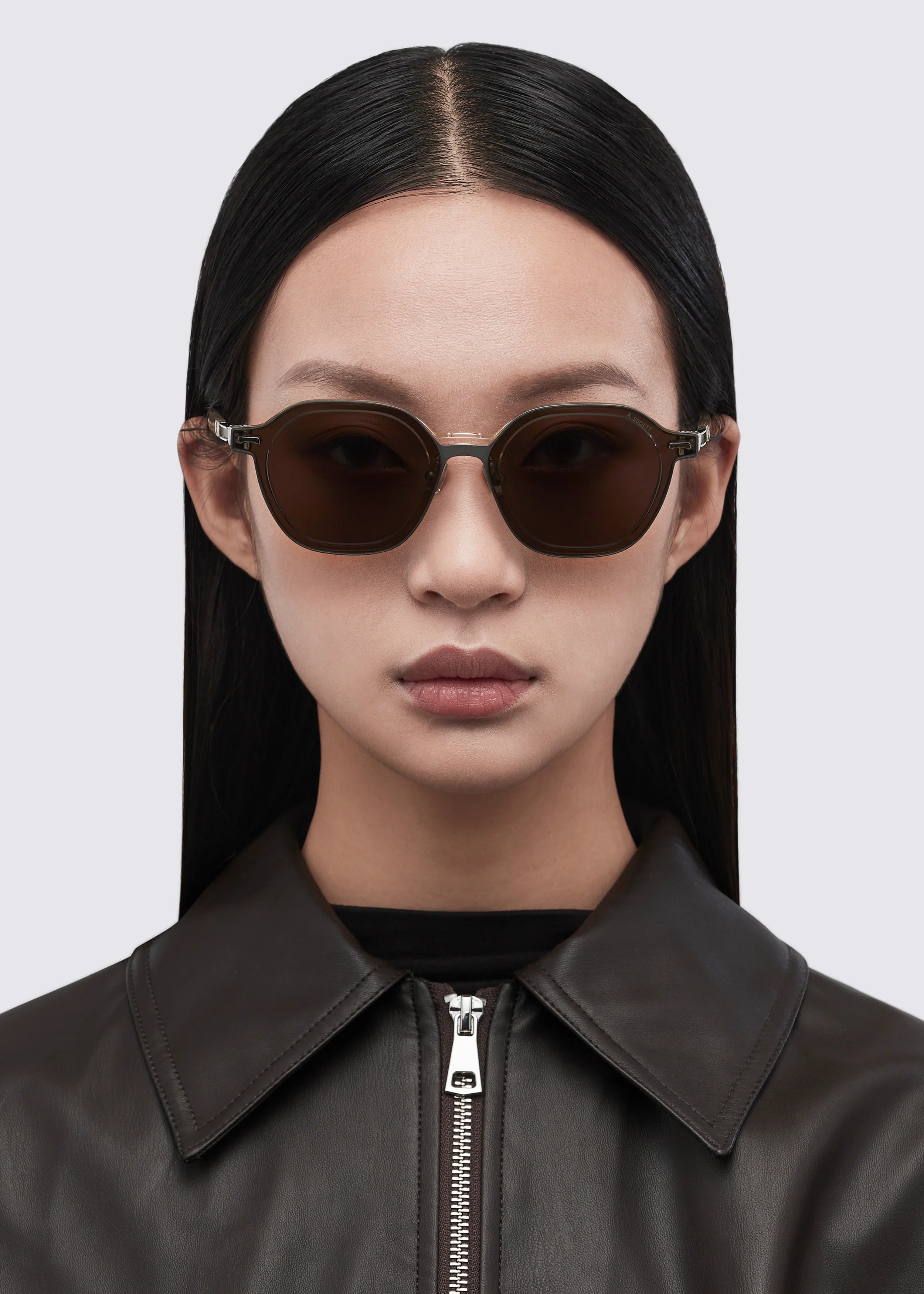A SOCIETY MOSS CLIPON BLACK BLACK 51 SUNGLASSES