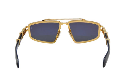 BALMAIN BPS139A TITAN GLD BLK 59 SUNGLASSES