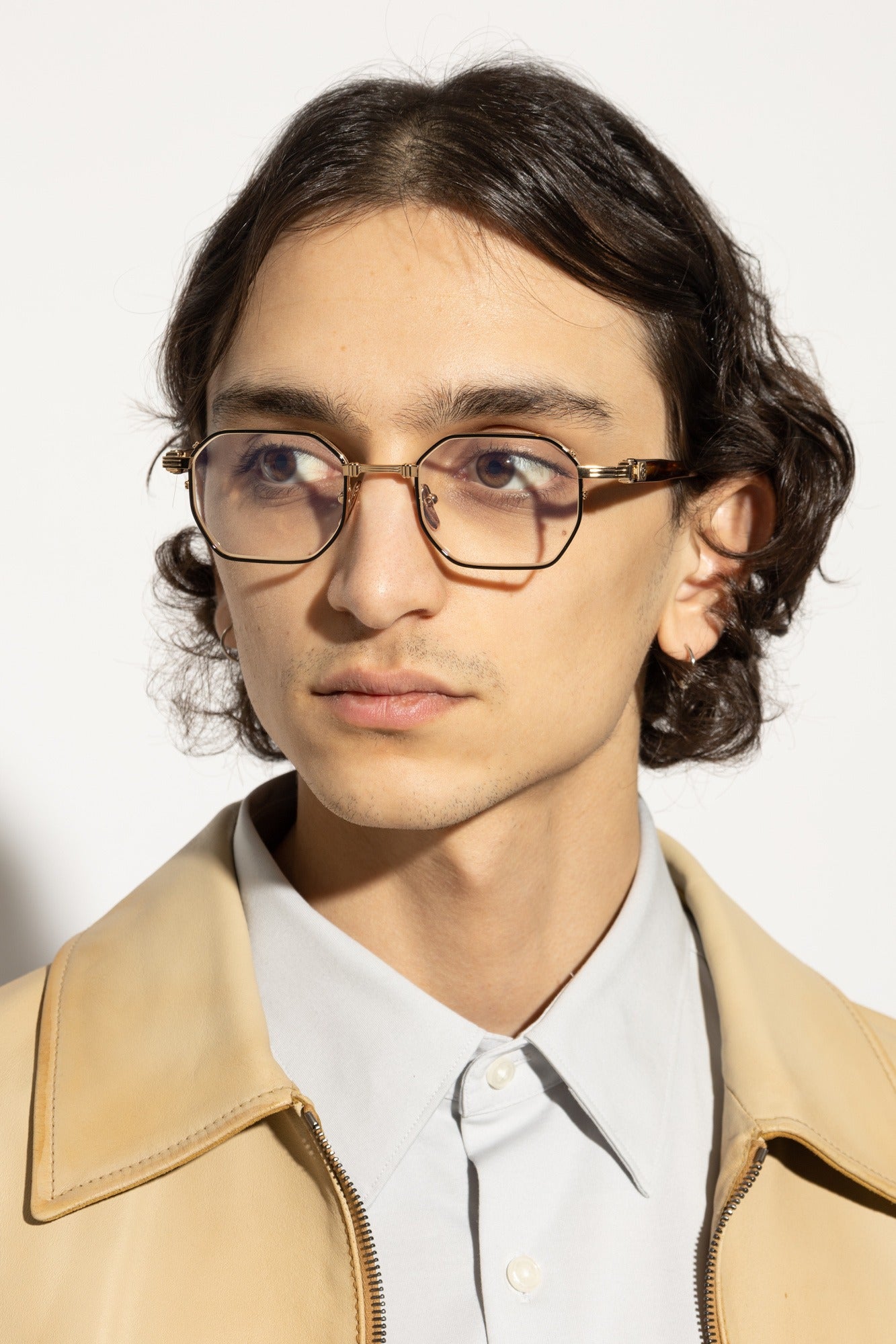 BALMAIN BPX166B SAINT JEAN II GLD BRN 48 FRAME